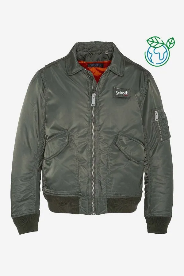 Chaqueta Hombre Schott 210100Rs Sage Kaki