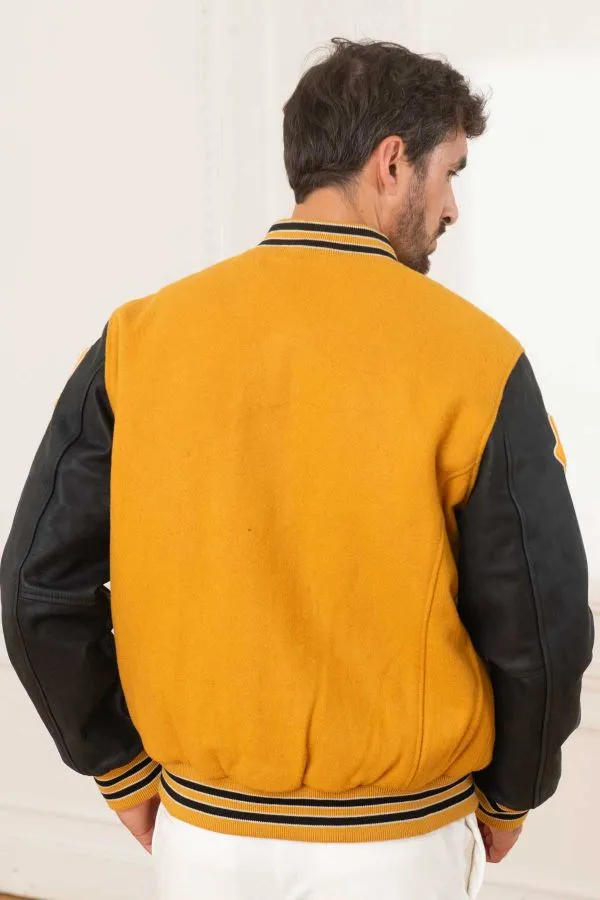 Chaqueta Hombre Schott Lcteddybd2 Yellow/Black