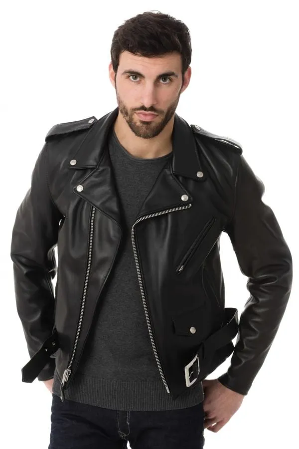 Chaqueta Hombre Schott Perf 618 Noir