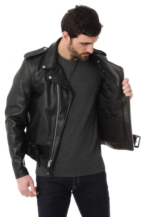 Chaqueta Hombre Schott Perf 618 Noir