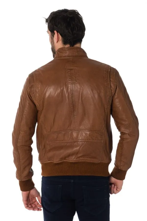 Chaqueta Hombre Serge Pariente Josh Cognac