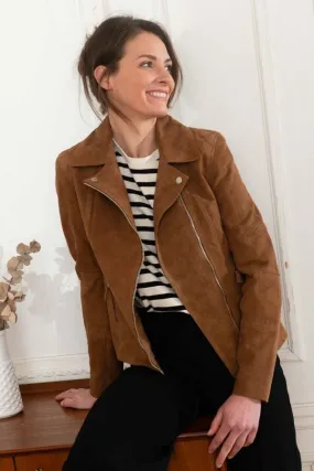 Chaqueta Mujeres Cityzen Panama Suede Lt Brown