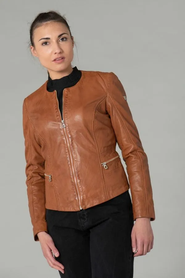 Chaqueta Mujeres Gipsy Giana Nslontv Light Cognac