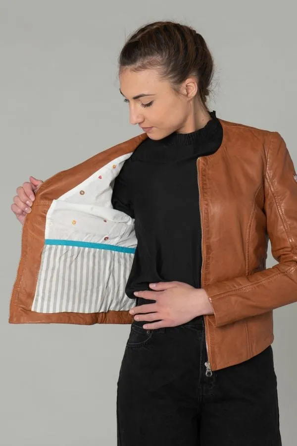 Chaqueta Mujeres Gipsy Giana Nslontv Light Cognac