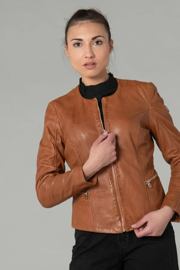 Chaqueta Mujeres Gipsy Giana Nslontv Light Cognac