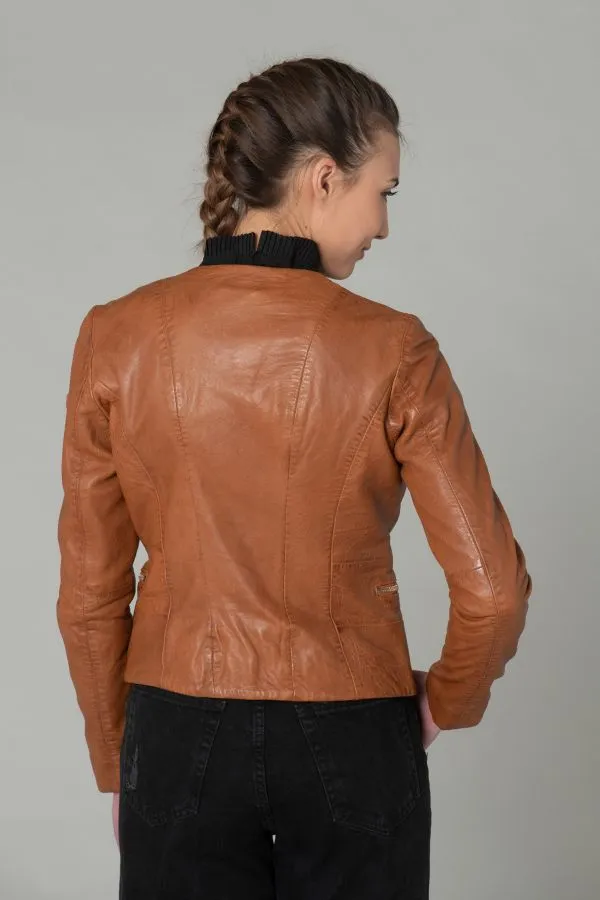 Chaqueta Mujeres Gipsy Giana Nslontv Light Cognac