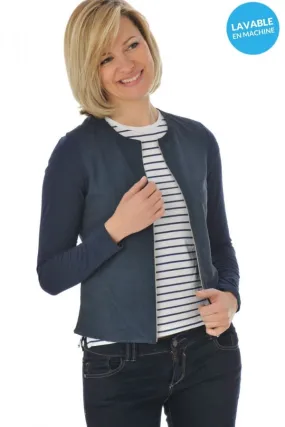 Chaqueta Mujeres Oakwood Camelia Perfo Bleu Marine 534