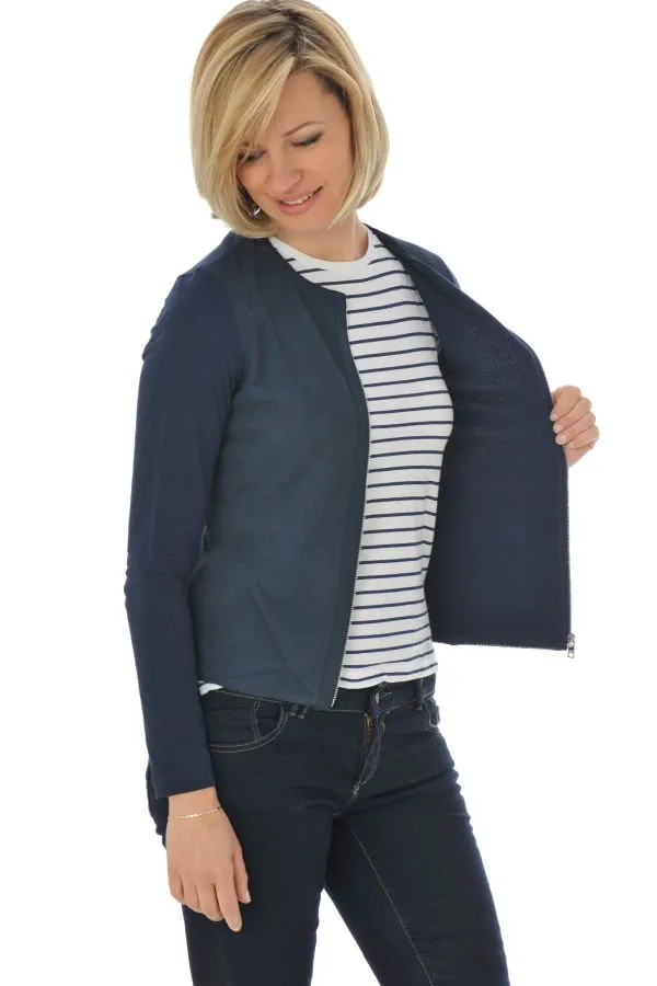 Chaqueta Mujeres Oakwood Camelia Perfo Bleu Marine 534