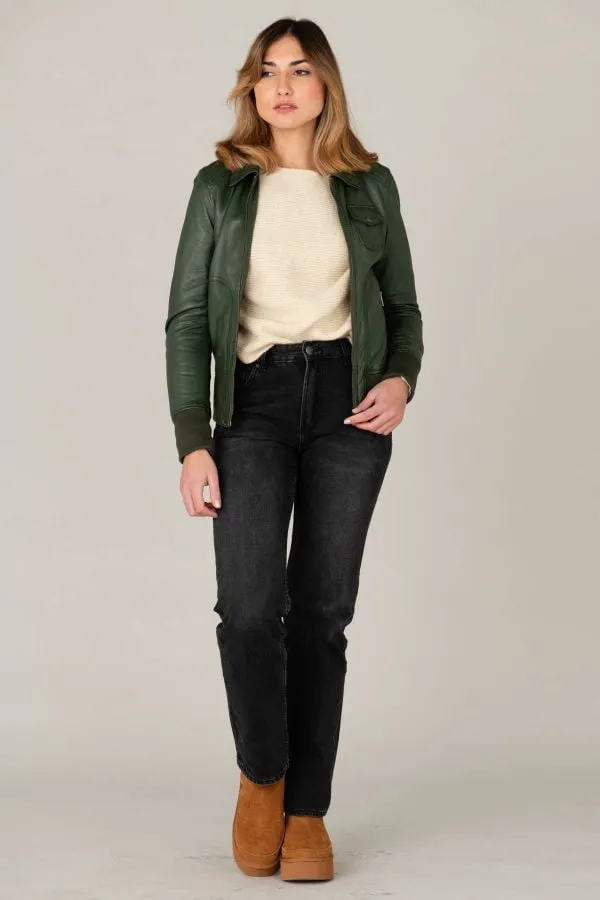 Chaqueta Mujeres Oakwood Girl Vert Fonce 523