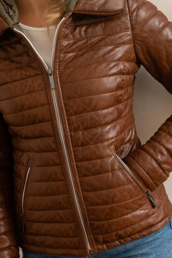 Chaqueta Mujeres Oakwood Hyper Cognac 507