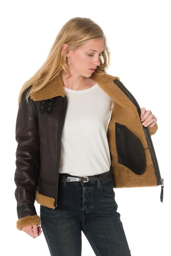 Chaqueta Mujeres Redskins Stella Queenstown Brown Ginger 