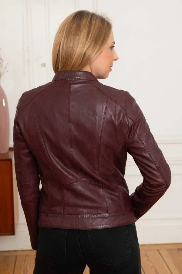 Chaqueta Mujeres Rose Garden Jolya Lamb Vita Burgandy