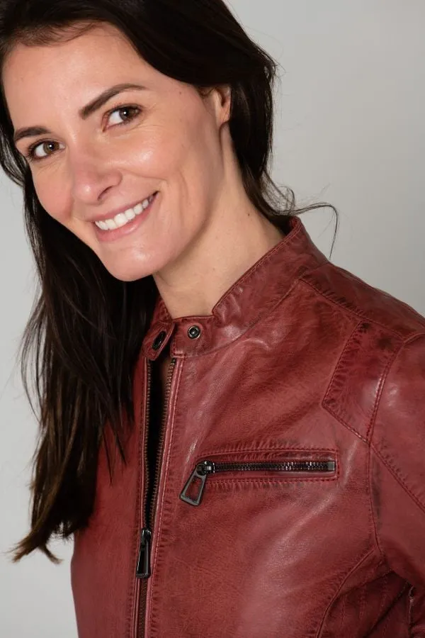 Chaqueta Mujeres Rose Garden Kelly Lamb Ruby Redwine