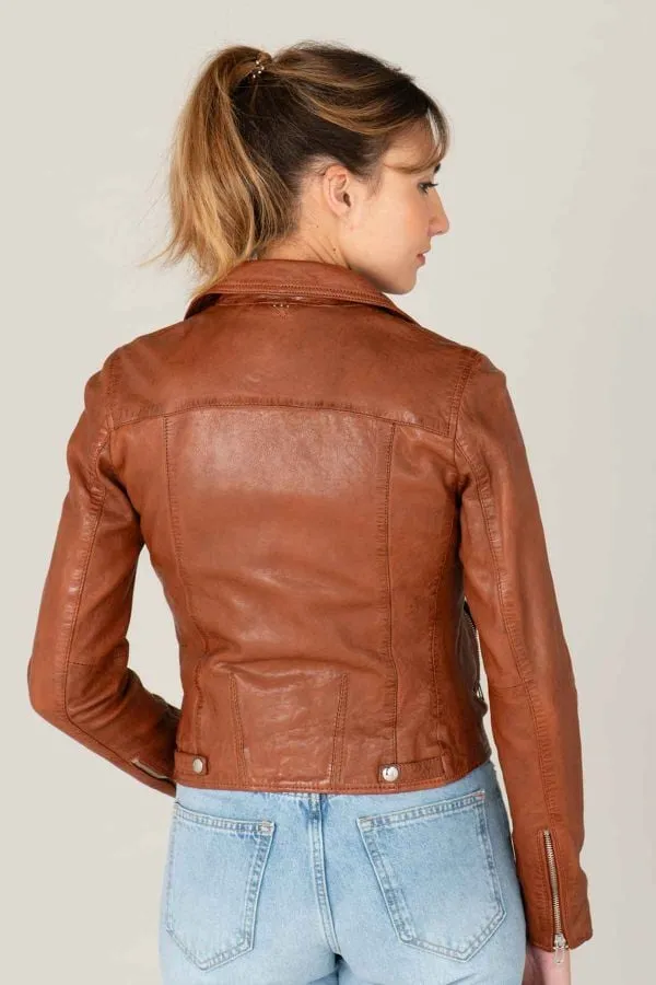 Chaqueta Mujeres Rose Garden Olympe Lamb Vita Cognac