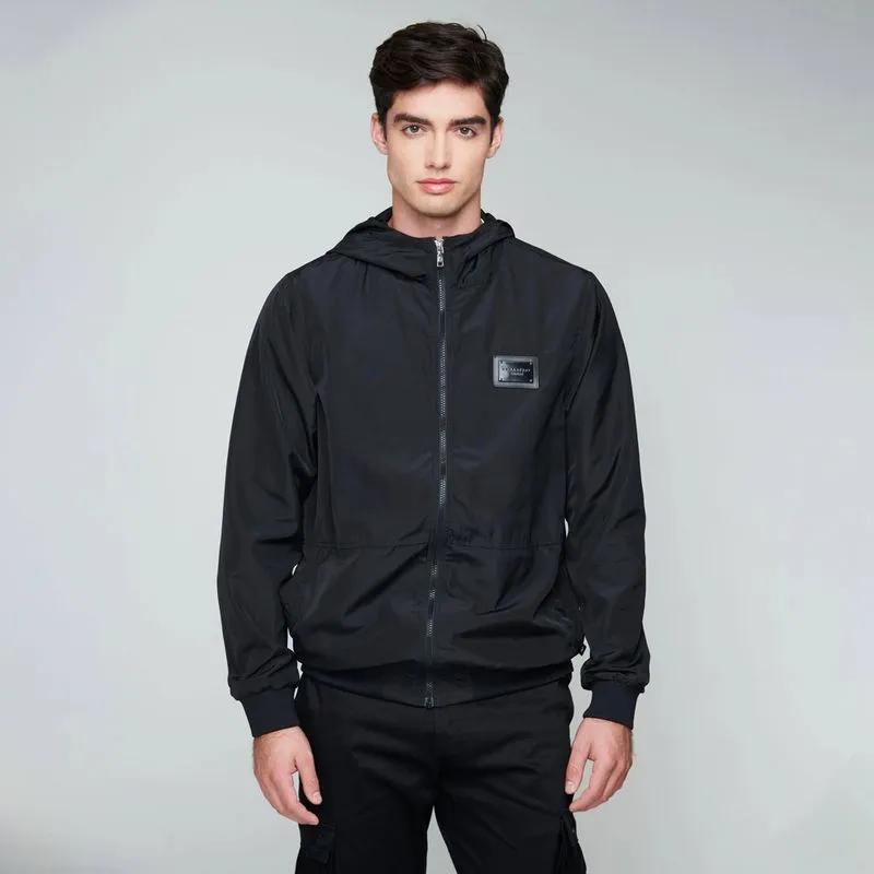 Chaqueta Rompe Vientos Para Hombre Kingdom Black Windbreaker Monastery