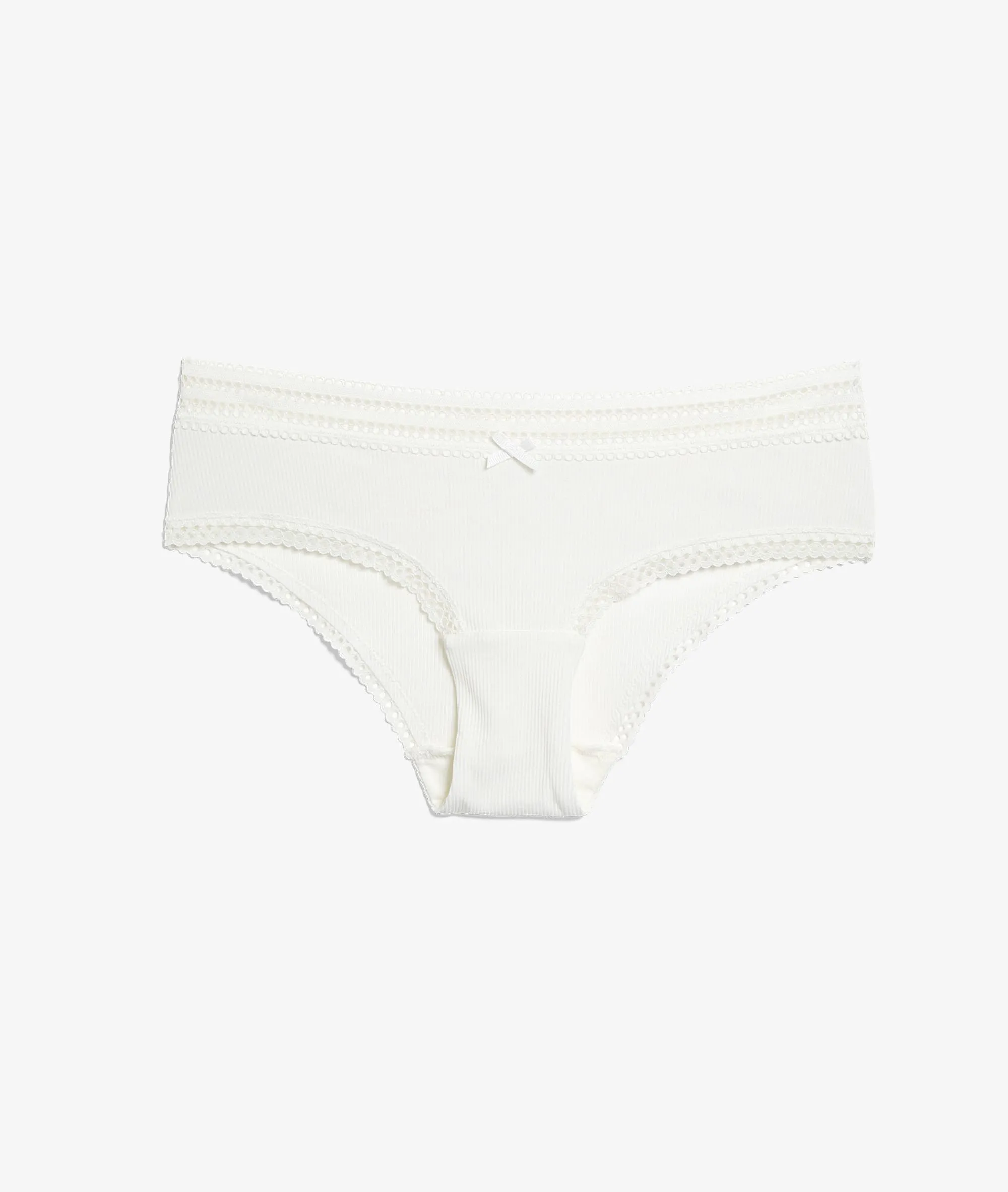 Culote de microfibra motivos de encaje POWER BLANC - ETAM