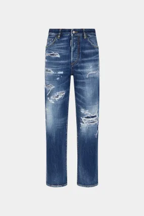 DARK RIPPED WASH BOSTON JEANS