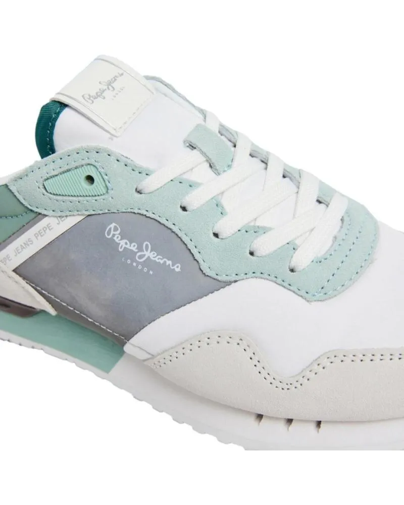 Deportivas de Mujer PEPE JEANS PLS40006 ZAPATILLAS CASUAL DE MUJER BLANCO Y VERD BLANCO Y VERDE BLANCO