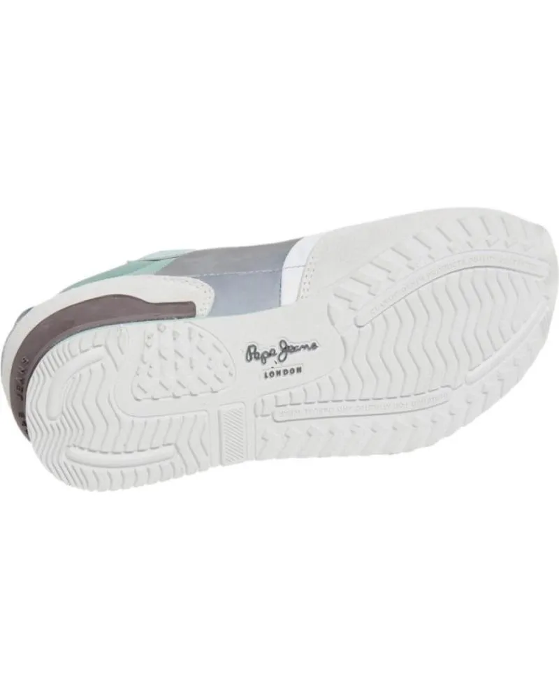 Deportivas de Mujer PEPE JEANS PLS40006 ZAPATILLAS CASUAL DE MUJER BLANCO Y VERD BLANCO Y VERDE BLANCO