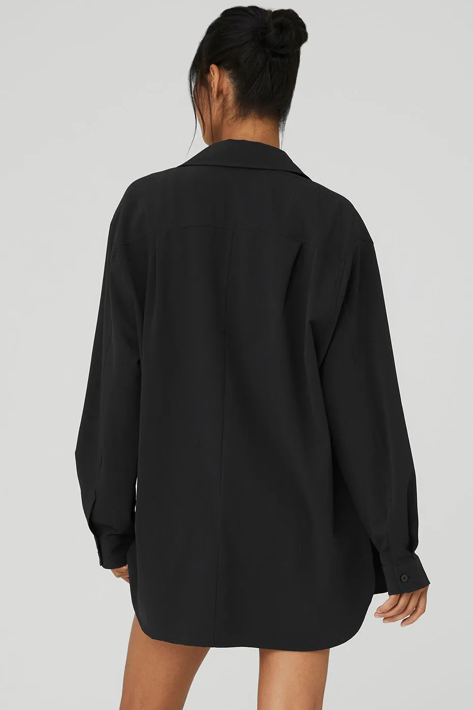 Dreamscape Button Down Long Sleeve - Black