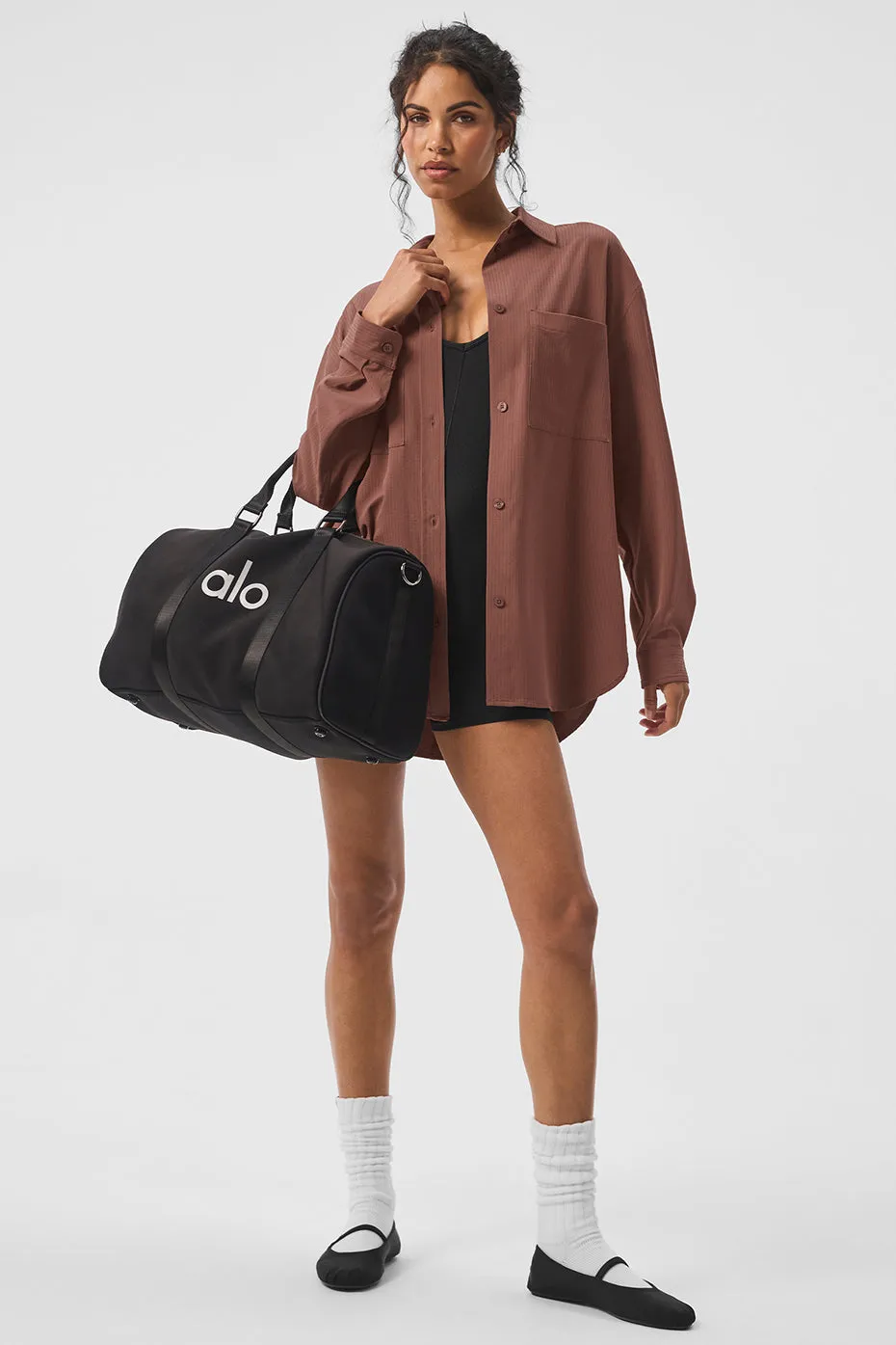 Dreamscape Button Down Long Sleeve - Chestnut