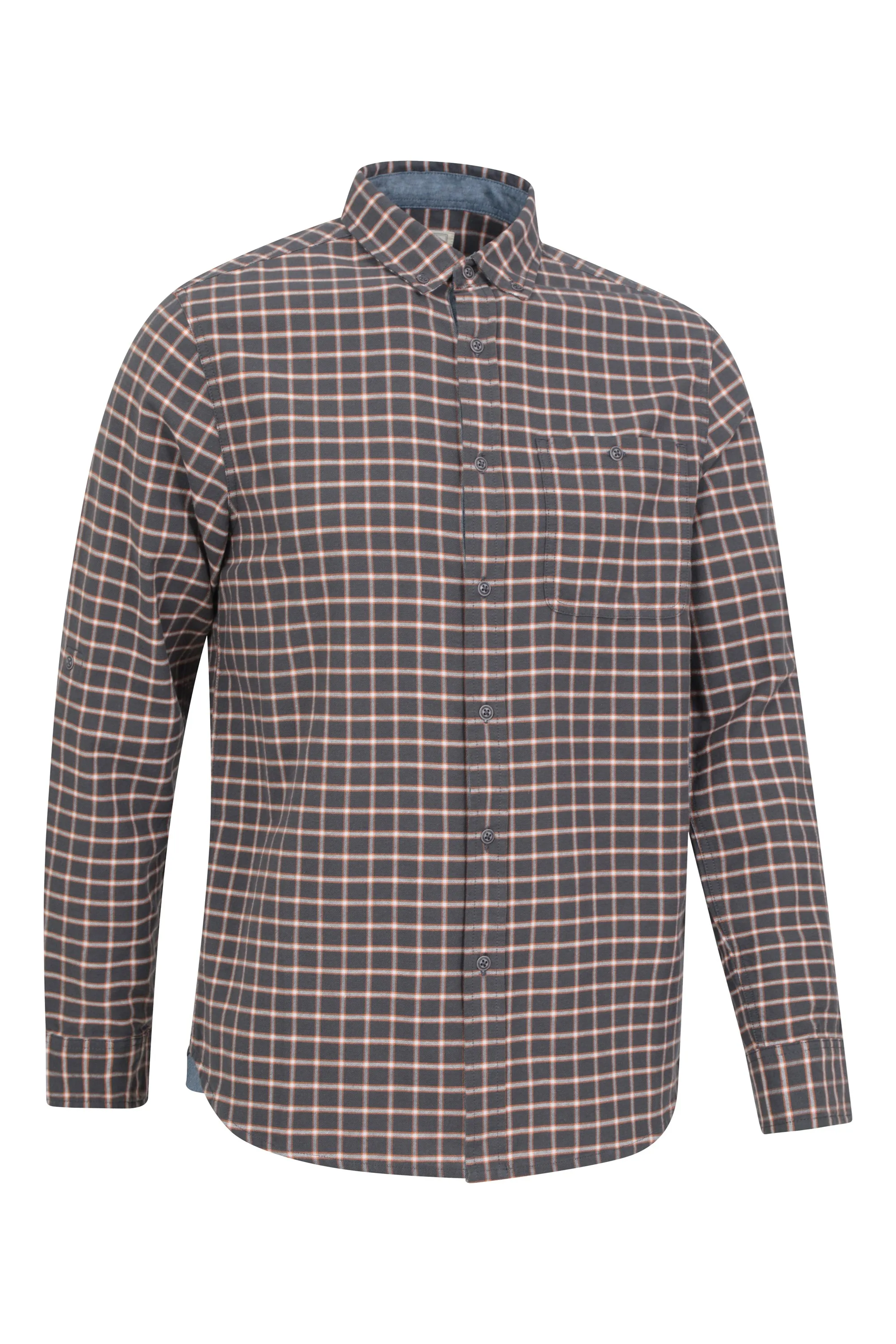 Driftwood Check Camisa de manga larga hombre