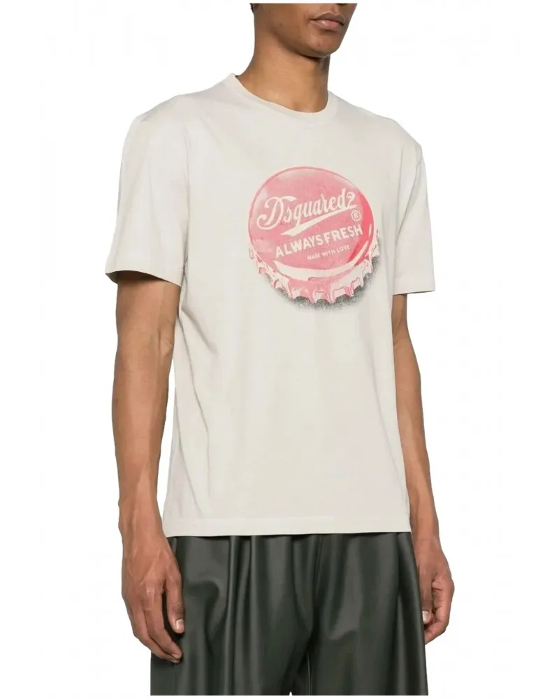 DSQUARED2 - Camiseta con Estampado Vintage "Always Fresh"