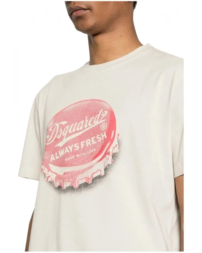 DSQUARED2 - Camiseta con Estampado Vintage "Always Fresh"