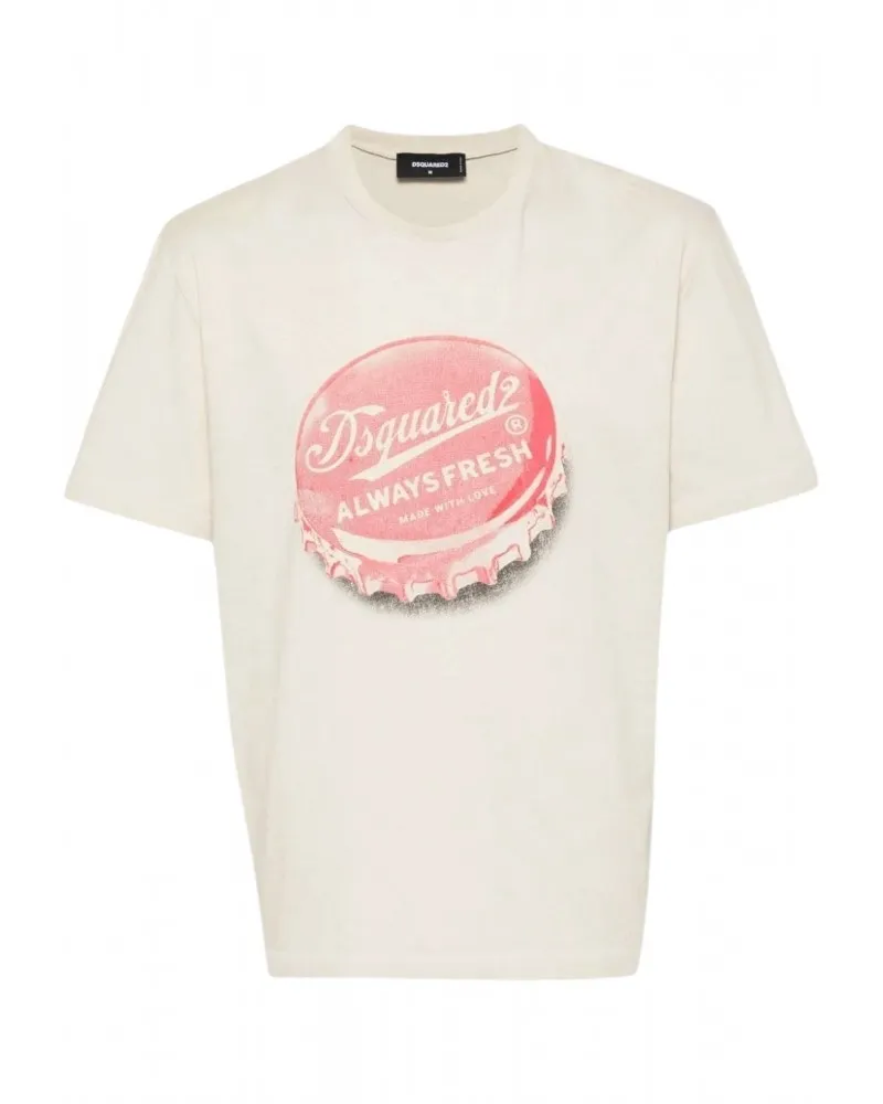 DSQUARED2 - Camiseta con Estampado Vintage "Always Fresh"