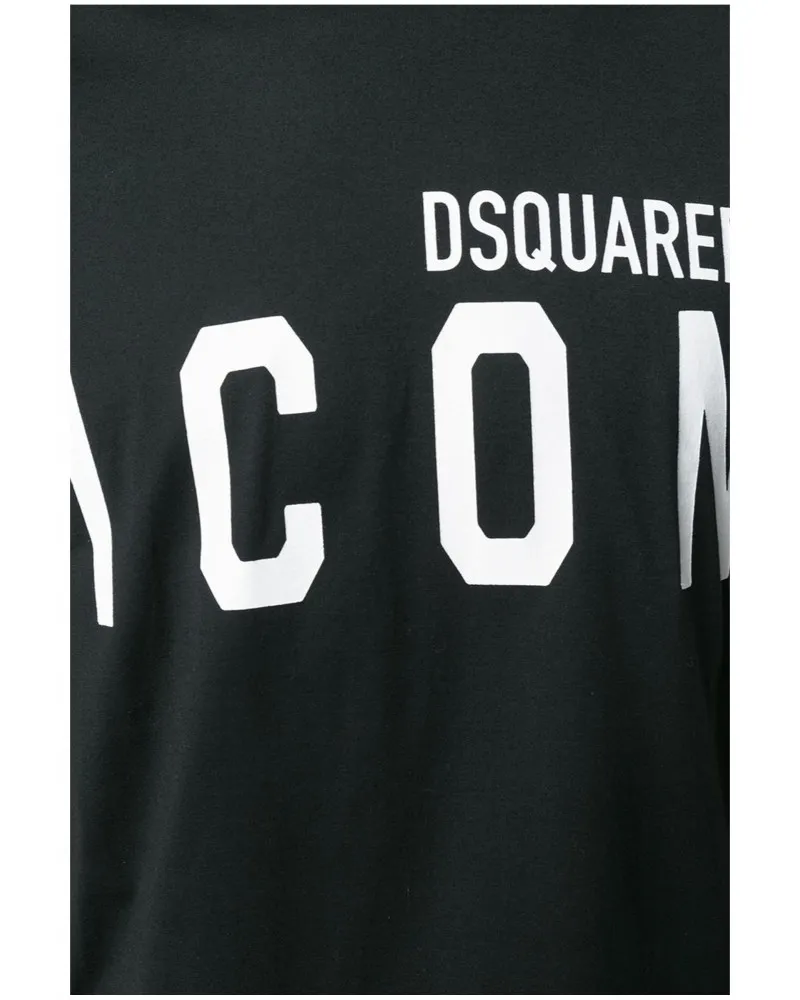 DSQUARED2 - Camiseta de Manga Corta con Logotipo Icon en Contraste