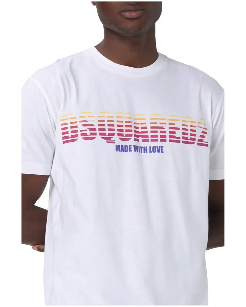 DSQUARED2 - Camiseta Logo Made With Love