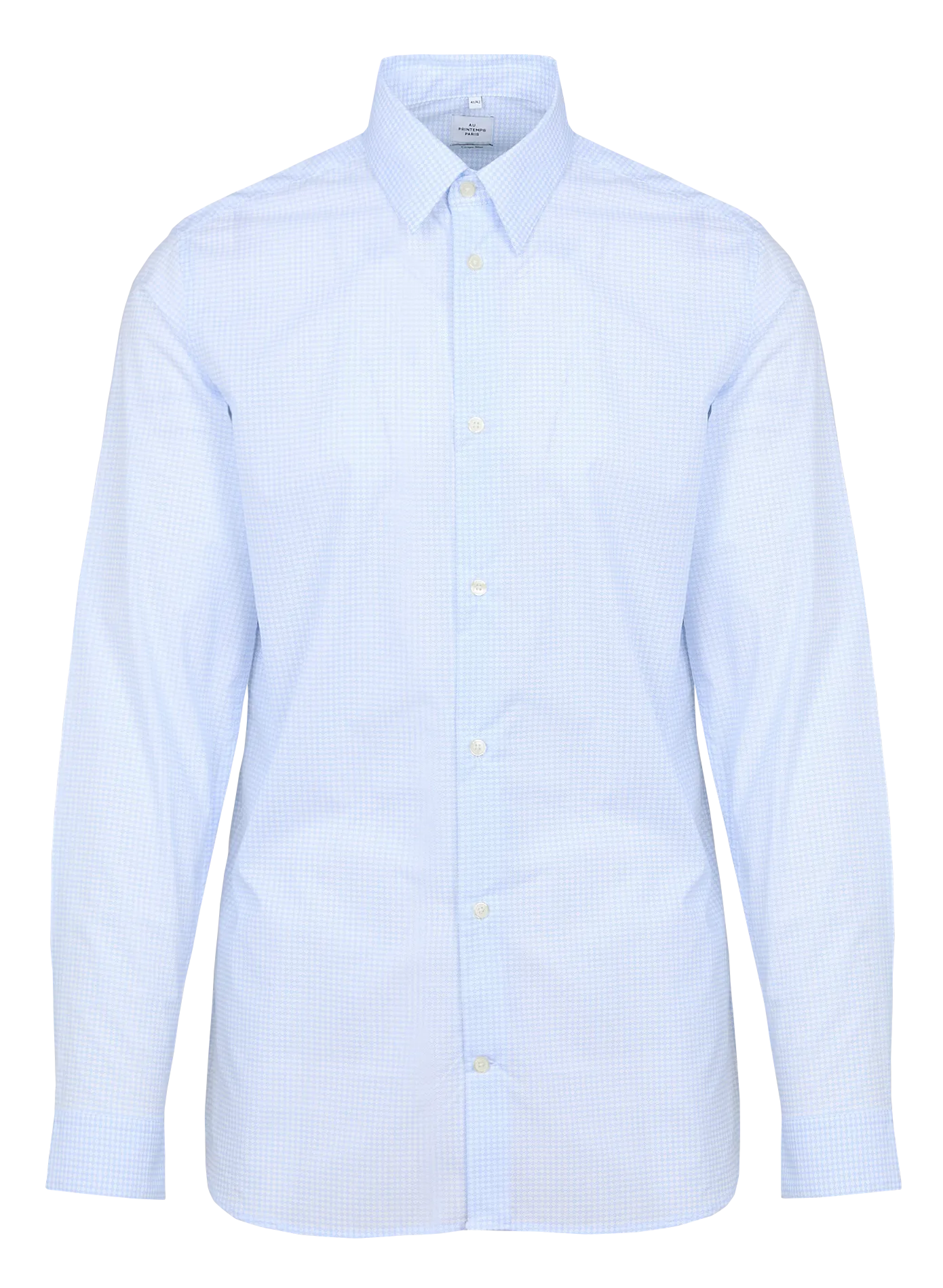 EFI - Camisa de algodón estampada slim en azul