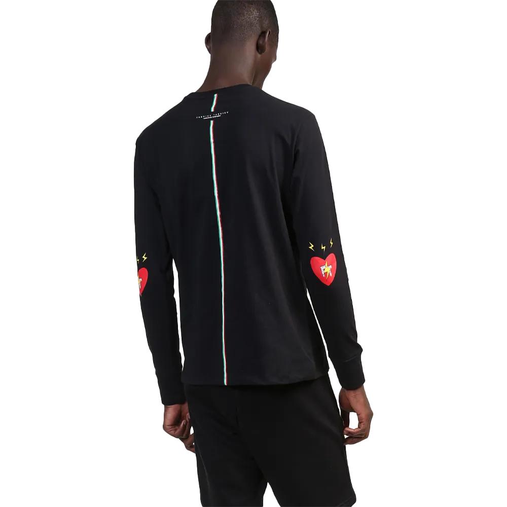 Fabrice Tardieu Good Vibe Long-Sleeve Black/Red Men FT-GVLS