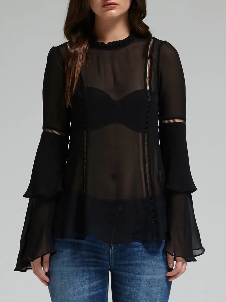 Georgette Layer Sleeve Top