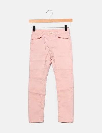 H&M Jeans denim rosas pitillo