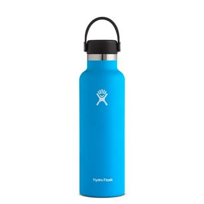 HYDRO FLASK  STANDARD MOUTH Botella térmica con tapa Flex Cap  de 621 ml/21 oz  color Pacifico