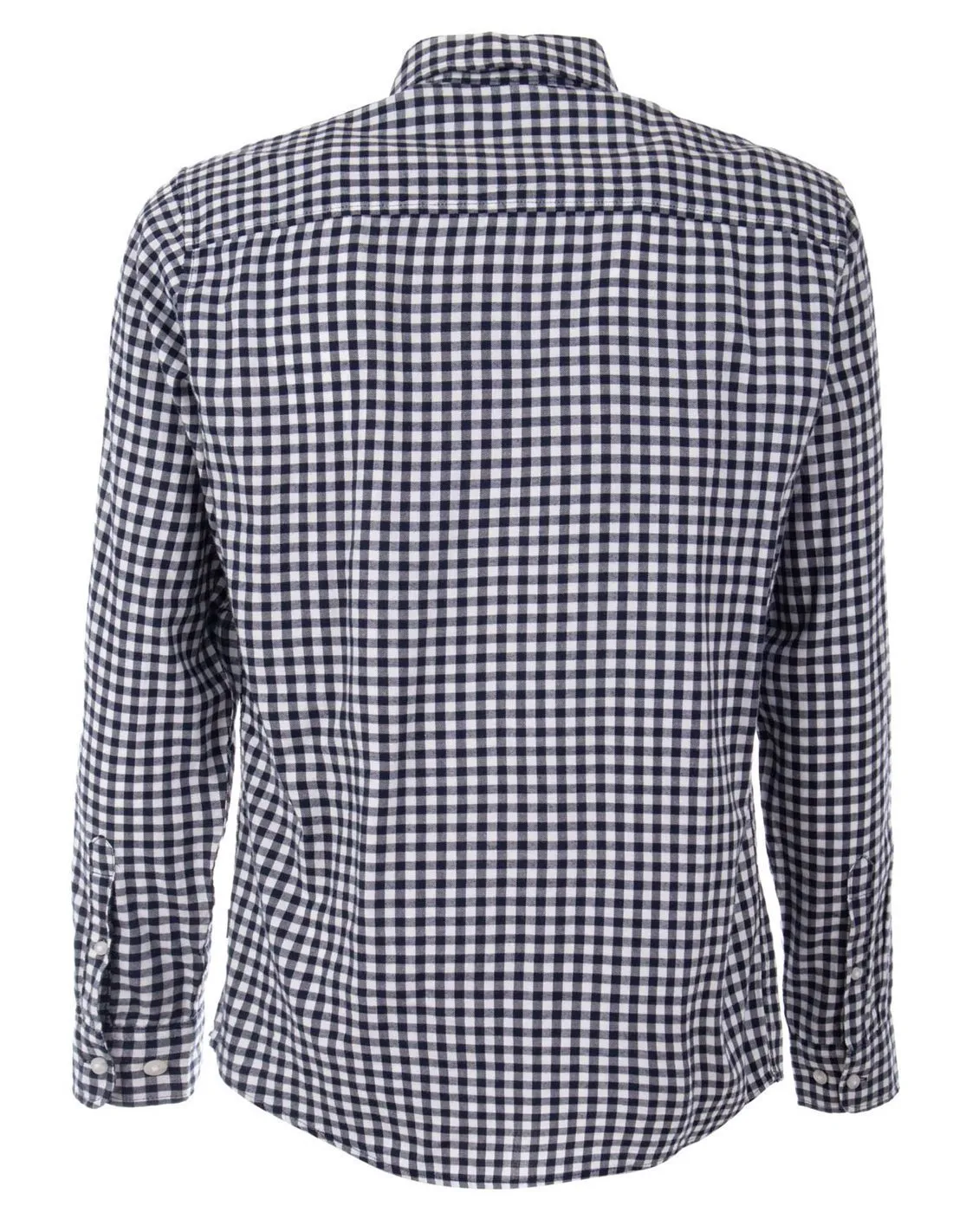 JACK & JONES - Camisa negra y blanca JJEgingham Hombre