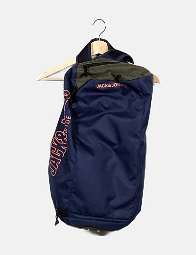 Jack & Jones Mochila deportiva bicolor