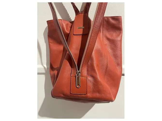 JIMMY CHOO Mochilas T. Cuero Naranja 