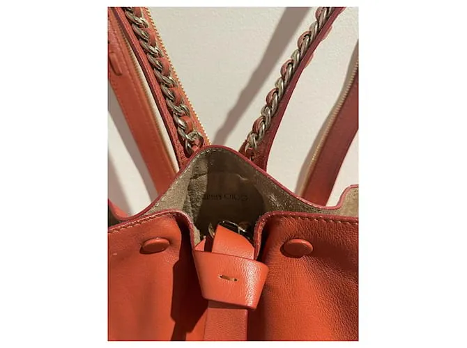 JIMMY CHOO Mochilas T. Cuero Naranja 