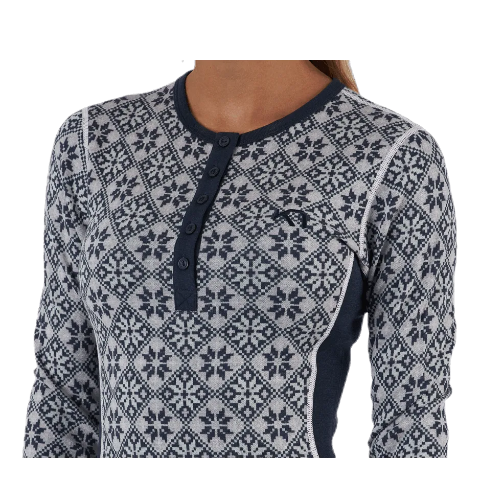 Kari Traa Rose Long Sleeve Shirt Blue