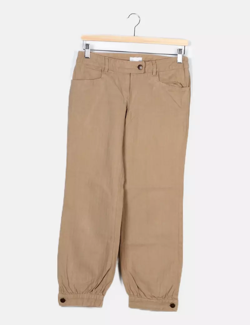 Kookaï Pantalón beige denim