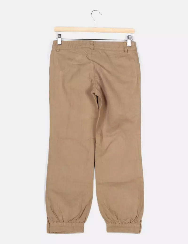 Kookaï Pantalón beige denim