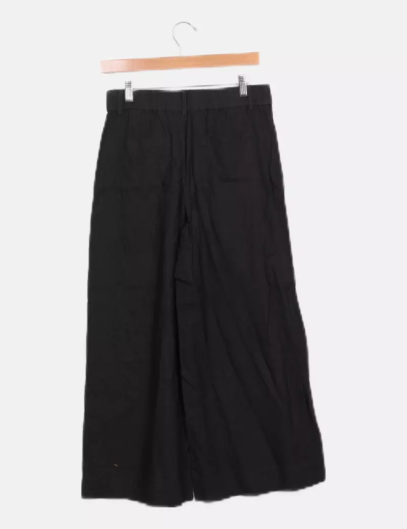 Mango Pantalón negro fluido