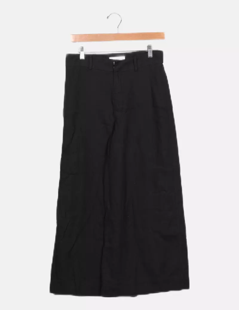 Mango Pantalón negro fluido