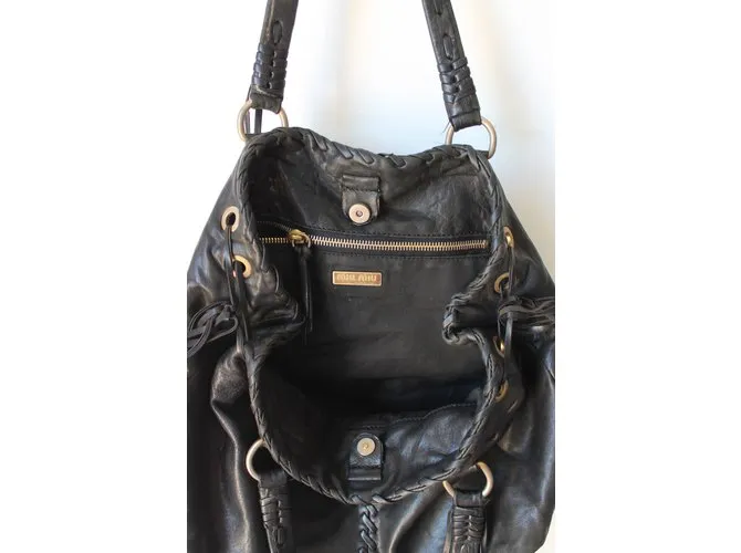 Miu Miu Bolsos de mano Negro 