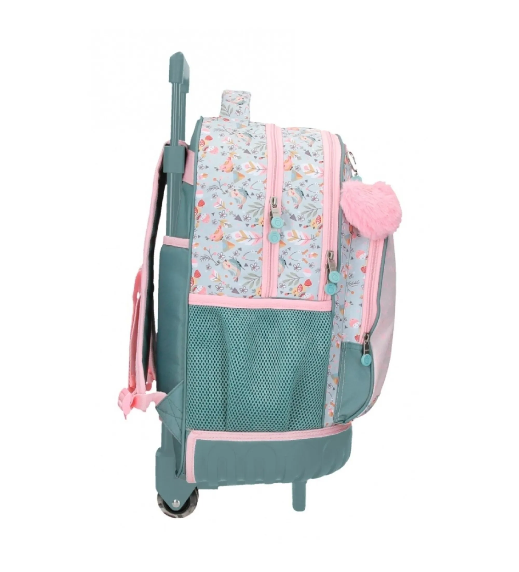 Mochila compact Tropical love rosa