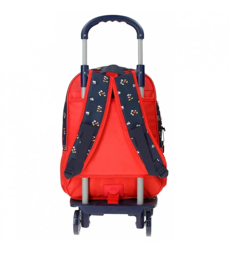 Mochila Escolar Mickey Mouse rojo