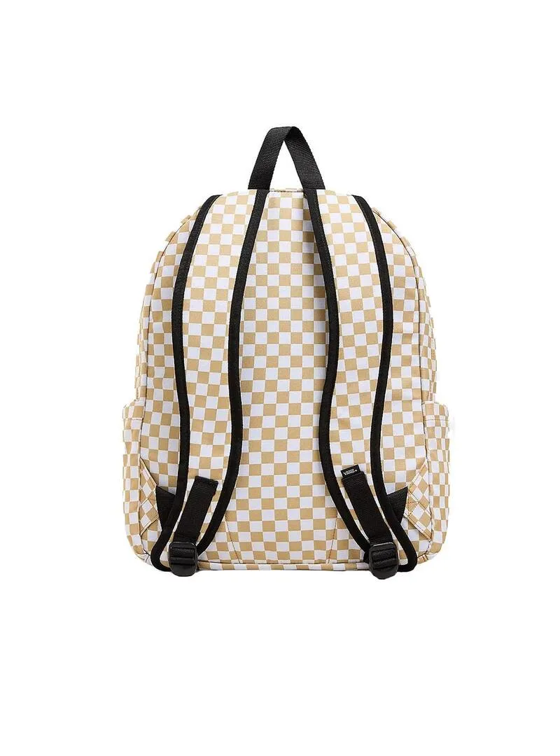 Mochila Unisex Vans Old Skool Check Mostaza