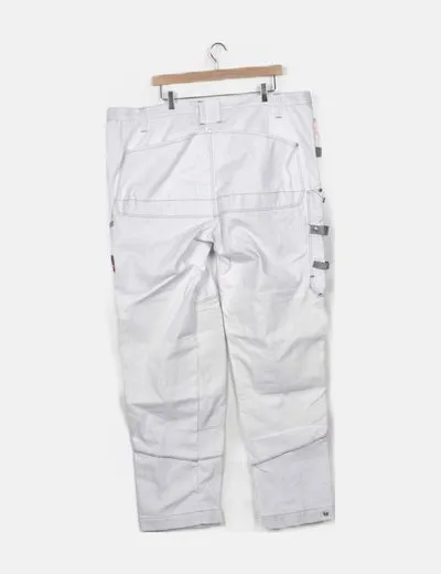 NoName Pantalón blanco cargo